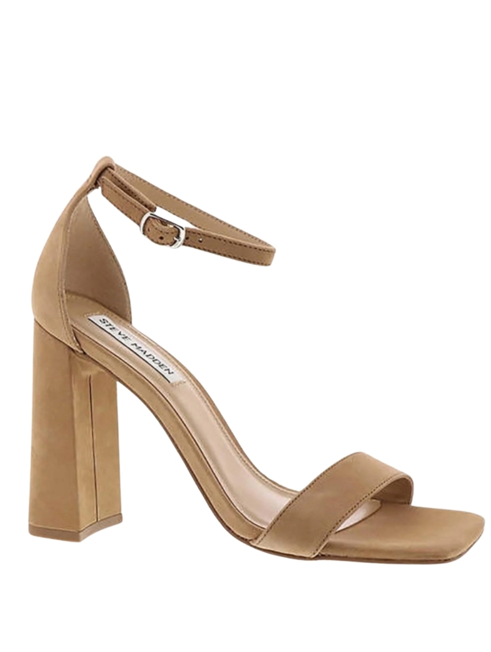 NWT Steve Madden Tiaa Brown Block Heels Nubuck Tan Leather Fall Sz 11